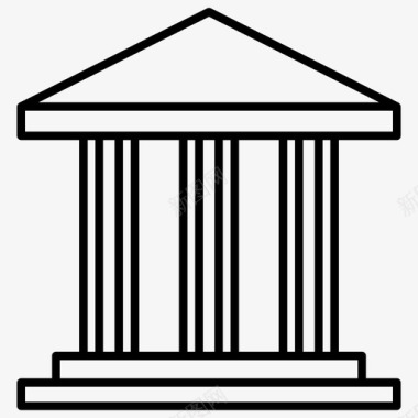 希腊纪念碑希腊语地标图标