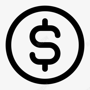 火焰美元图标现金余额硬币图标