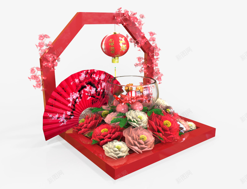 Chinese New Year Decoration 02  CNY Decoration活动  装置  场景png免抠素材_88icon https://88icon.com 活动 装置 场景