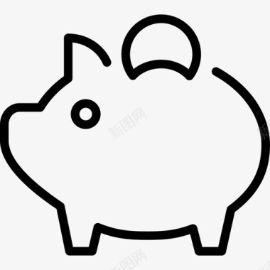 小猪钱箱警卫省钱图标