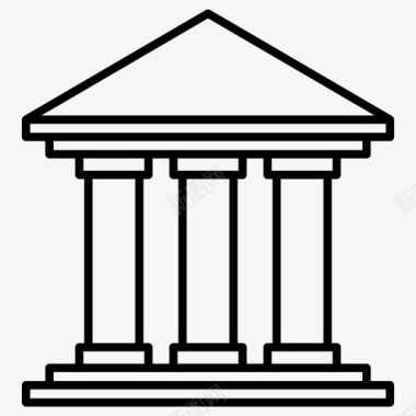 希腊纪念碑希腊地标图标