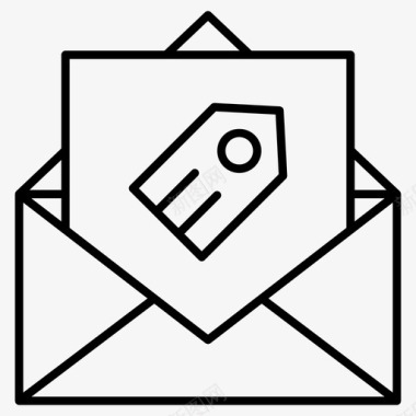 标签标识电子邮件收件箱标签图标