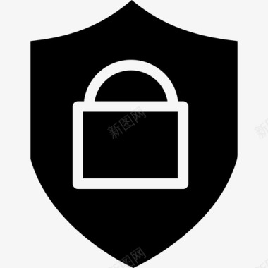公共标识安全保护锁定隐私图标