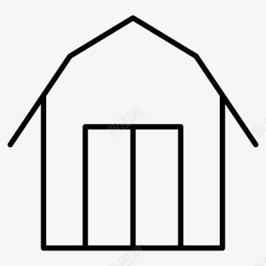 塔建筑谷仓建筑物农场图标