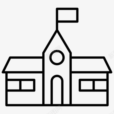 塔建筑大学学院学校图标