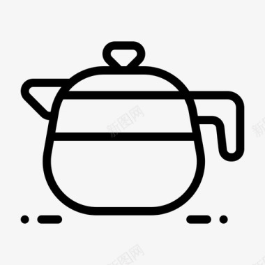 厨房茶壶咖啡厨房图标