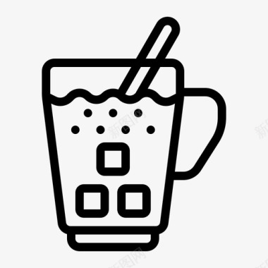 冰冰咖啡咖啡店浓缩咖啡图标