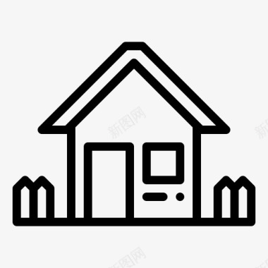 塔建筑住宅建筑物房屋图标