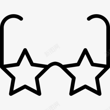 新年质感星镜眼镜最爱图标