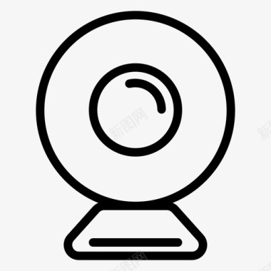 公共标识安全网络摄像头摄像头闭路电视图标