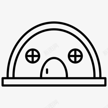 塔建筑冰屋家建筑物和房屋图标