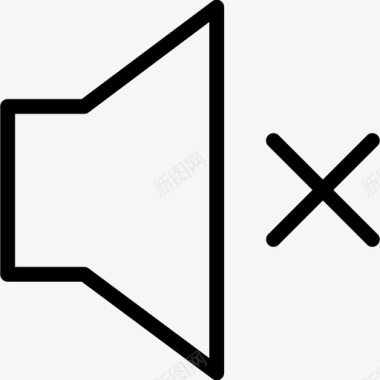 音乐无声音多媒体音乐图标