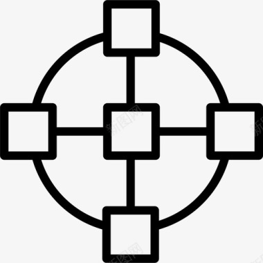 分销连锁分销工厂图标