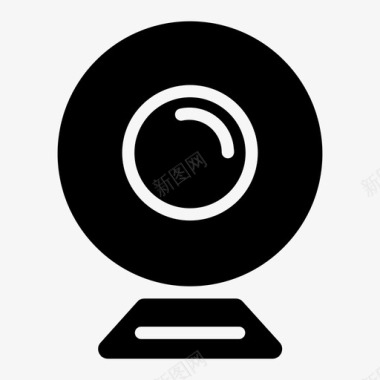 公共标识安全网络摄像头摄像头闭路电视图标