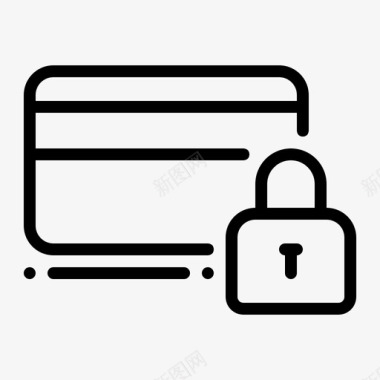 电子商务安全支付卡信用图标