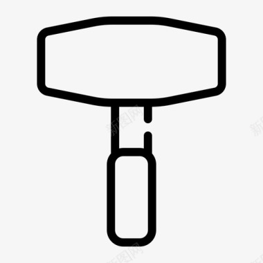 塔建筑锤子木匠建筑图标