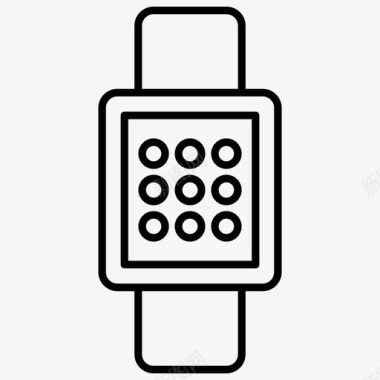 应用程序的UI应用程序智能手表可穿戴图标