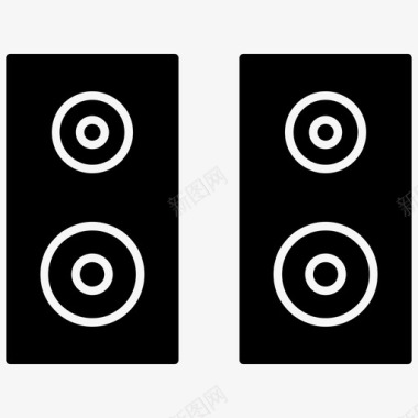 音乐扬声器音频音乐图标