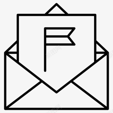 垃圾邮件垃圾邮件电子邮件标志图标