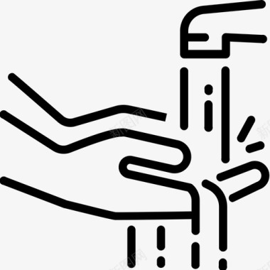 手手洗水龙头洗图标