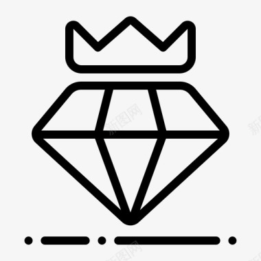 皇家高级钻石珠宝图标