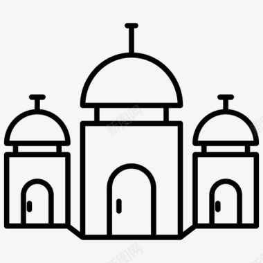 塔建筑地标建筑纪念碑图标