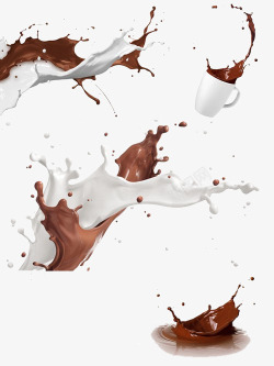 咖啡免扣设计牛奶糖果巧克力冰淇淋素材
