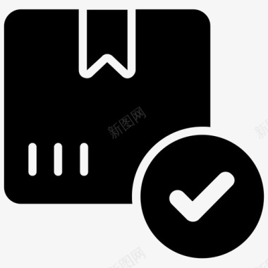 购物排行榜包裹检查纸板送货包装图标