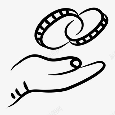 火焰美元图标投资资产资本图标