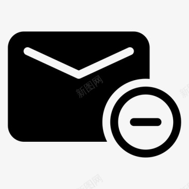 垃圾删除图标消息添加收件箱图标