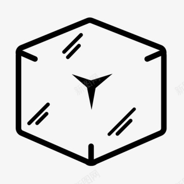 立方体冰冷立方体图标