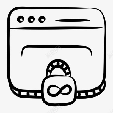 公共标识安全安全网站锁定网站网络保护图标