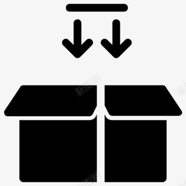 中秋节包装素材交货装箱包装图标