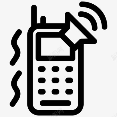 电话咨询图标振铃电话呼叫联系人图标