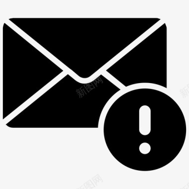 垃圾删除图标电子邮件错误邮件提醒通知图标