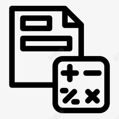 财务收据预算账单财务图标