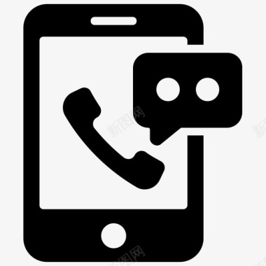 购物智能手机通信移动应用移动短信图标