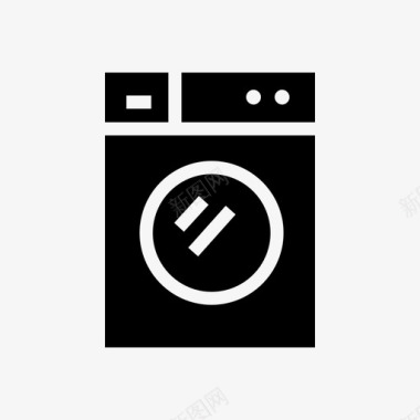 洗衣机洗衣机清洁客房图标