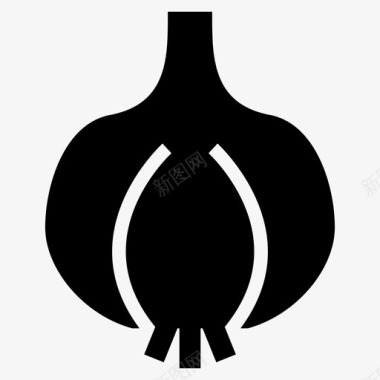 烤蔬菜大蒜食品健康图标