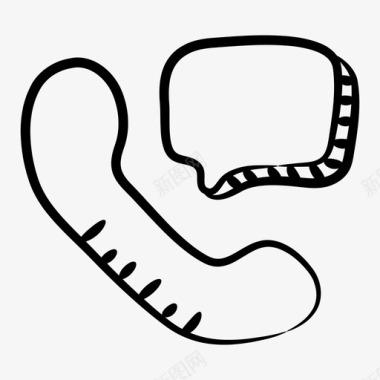 电话咨询图标电话接收器电信图标