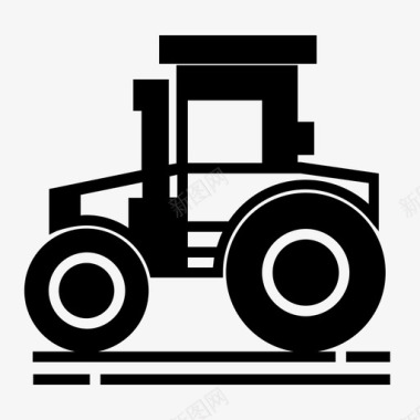 运输拖拉机农业农用车图标