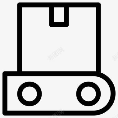 中秋节包装素材包装箱交货图标