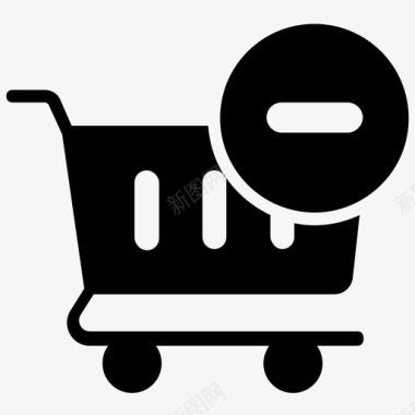 垃圾删除图标从购物车中删除删除购物电子商务图标