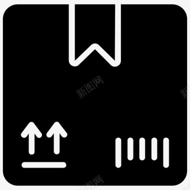 中秋节包装素材送货包装箱纸板图标