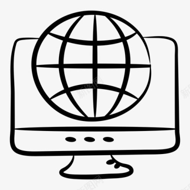 计算机浏览器计算机互联网搜索引擎图标