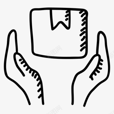 公共标识安全包裹护理包裹保护包裹安全图标