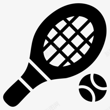 运动小人图标矢量素材网球游戏运动图标