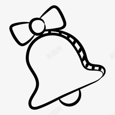 红色铃学校铃锣叮当铃图标
