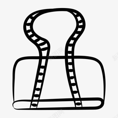 火焰美元图标回形针附录附件图标