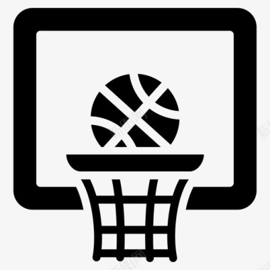 篮球icon篮球圈篮板篮球目标图标